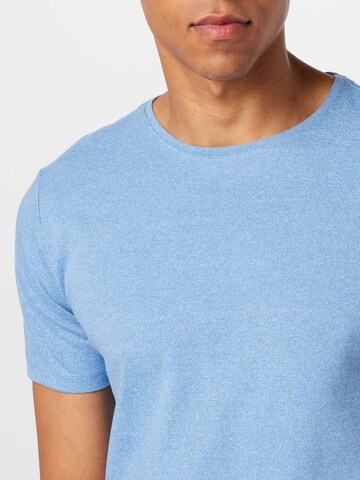 Lindbergh T-Shirt 'Mouliné' in Blau