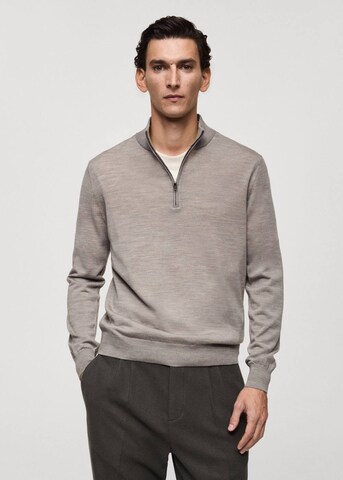 MANGO MAN Sweater 'Willyp' in Brown: front
