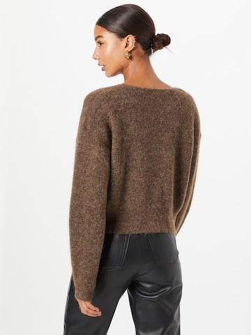 Lindex Knit Cardigan 'Mason' in Brown