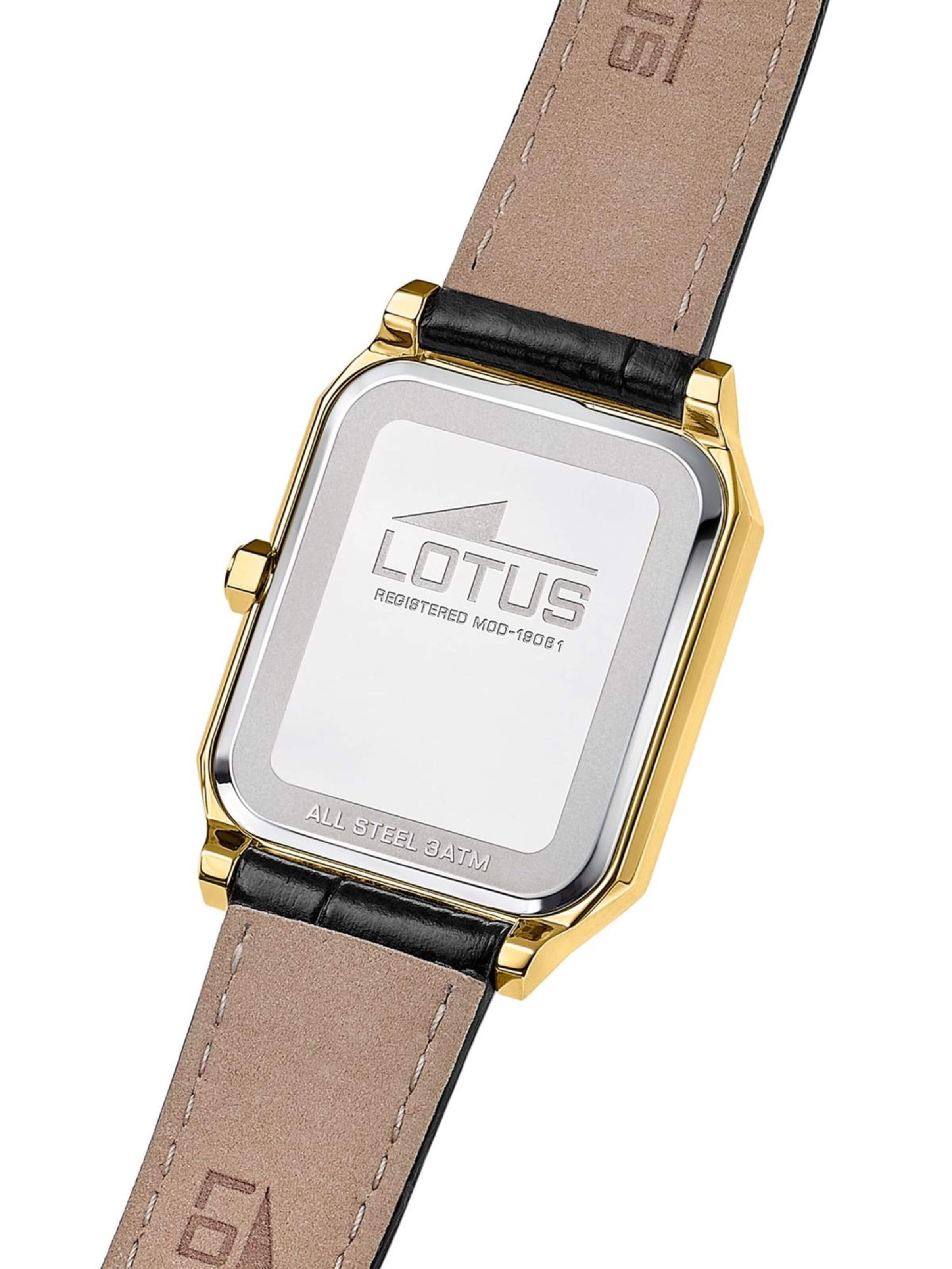Lotus Analogové hodinky 'Date watch Square Series' – černá