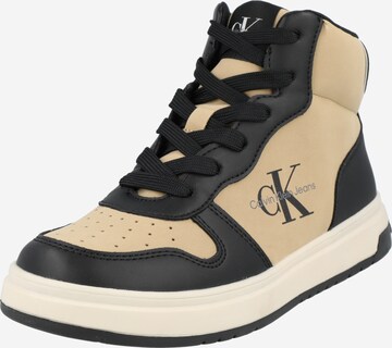 Calvin Klein Jeans Trainers in Beige: front