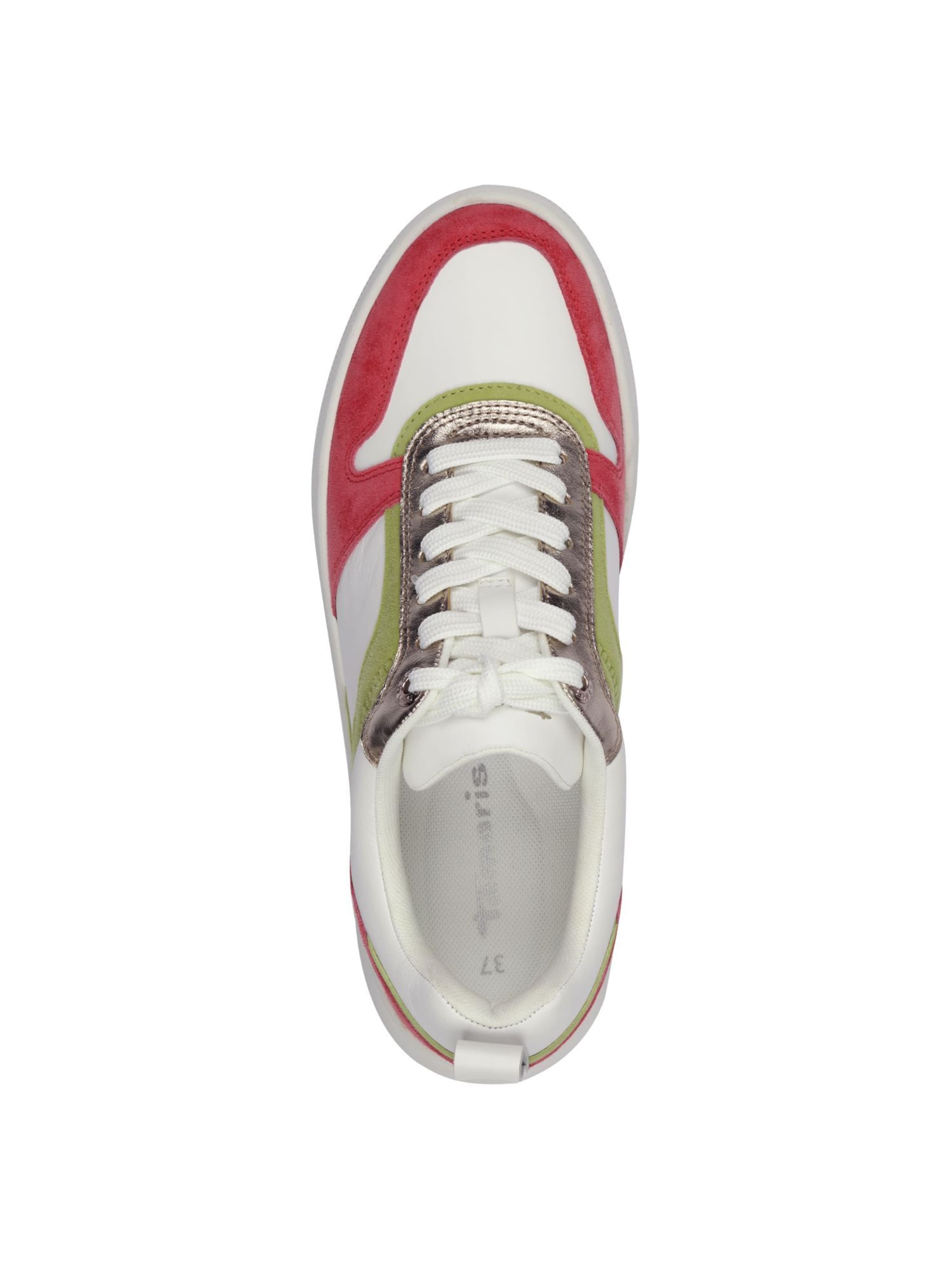 Baskets basses Tamaris en rouge