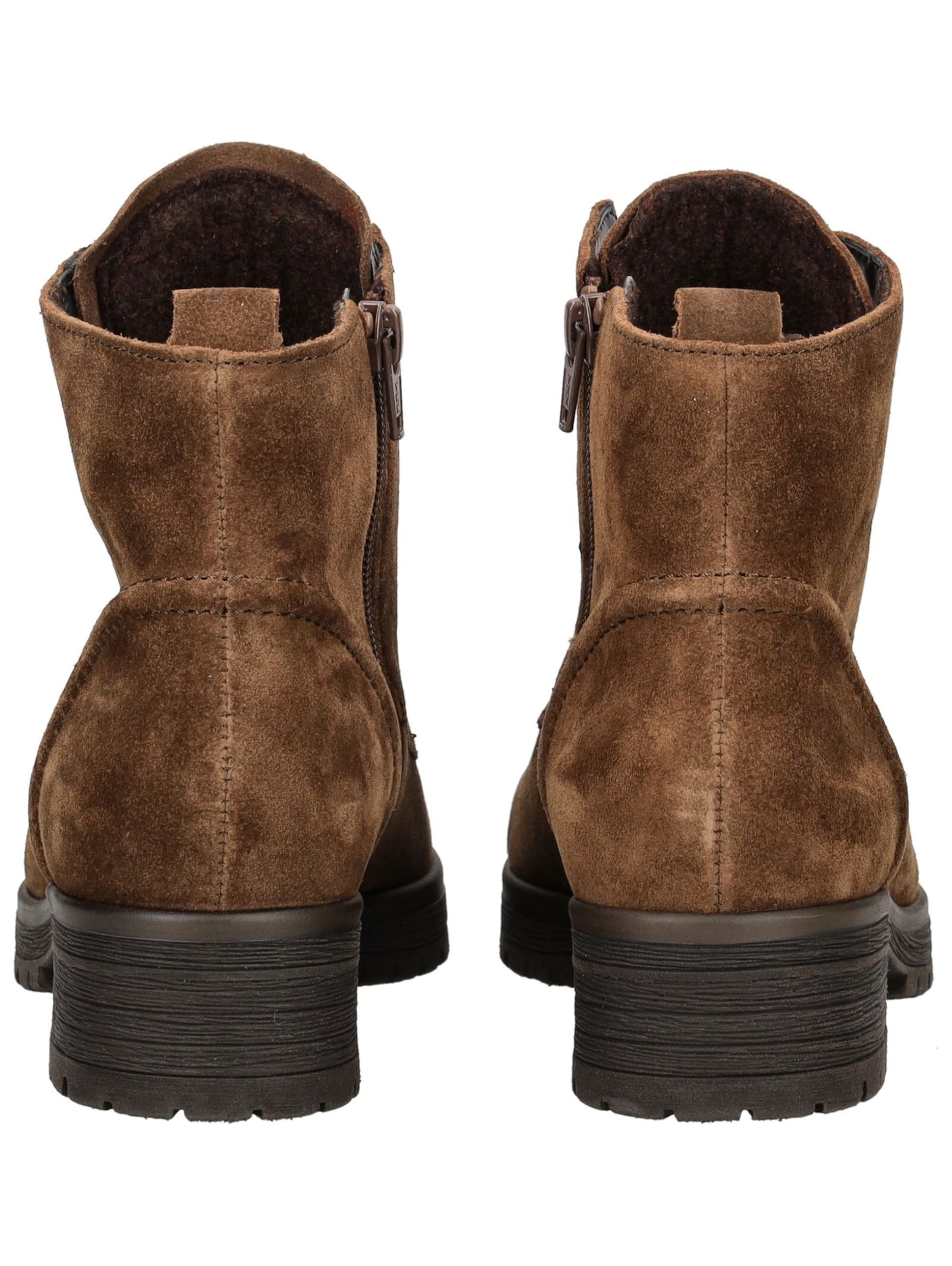 GABOR Lace-up bootie in Brown