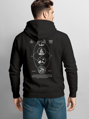 Neverless Sweatshirt 'Elemental Awareness'‌‌‌‌‌‌‌‌‌‌ in Schwarz