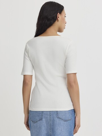 ICHI - Camiseta ' IHPALMER RIB SS ' en blanco