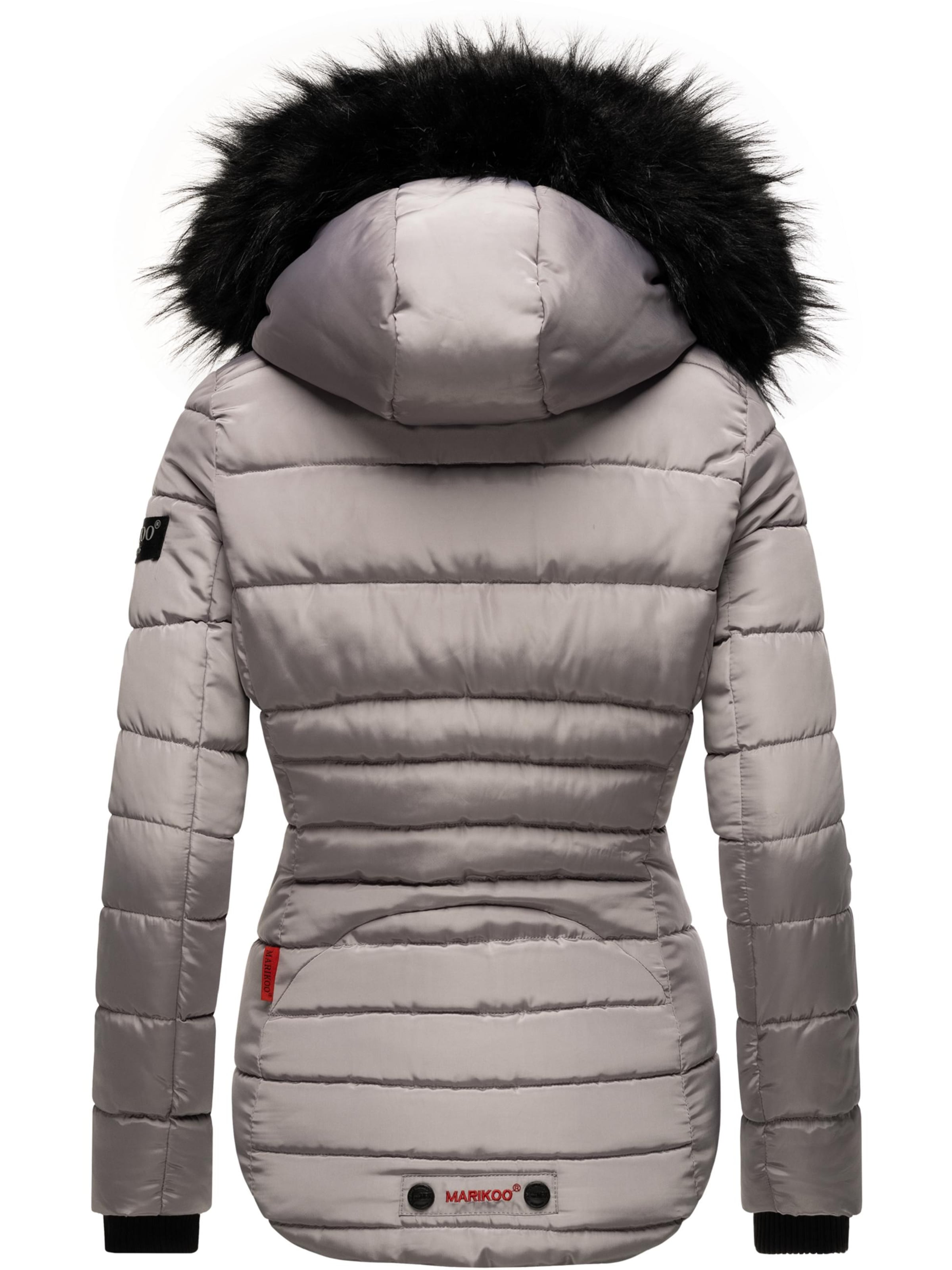 MARIKOO Zimná bunda 'Lotusblüte' - Sivá