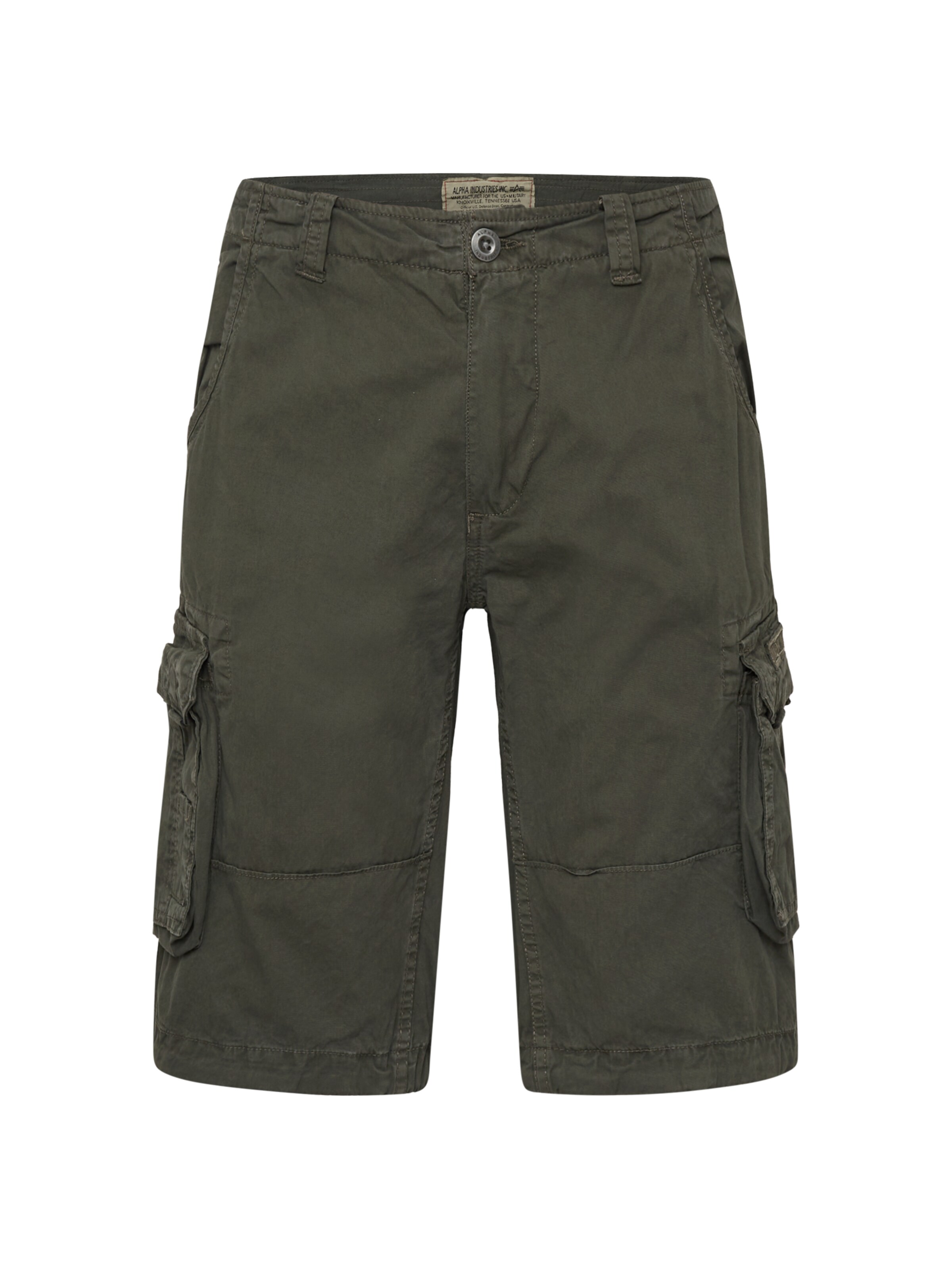 ALPHA INDUSTRIES Trousers 'Jet' in Grey: front