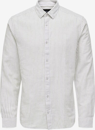 Only & Sons Koszula 'Caiden' w kolorze jasnoszary / białym, Podgląd produktu