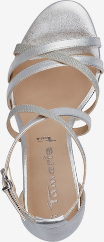 TAMARIS Strap Sandals 'Woms' in Silver