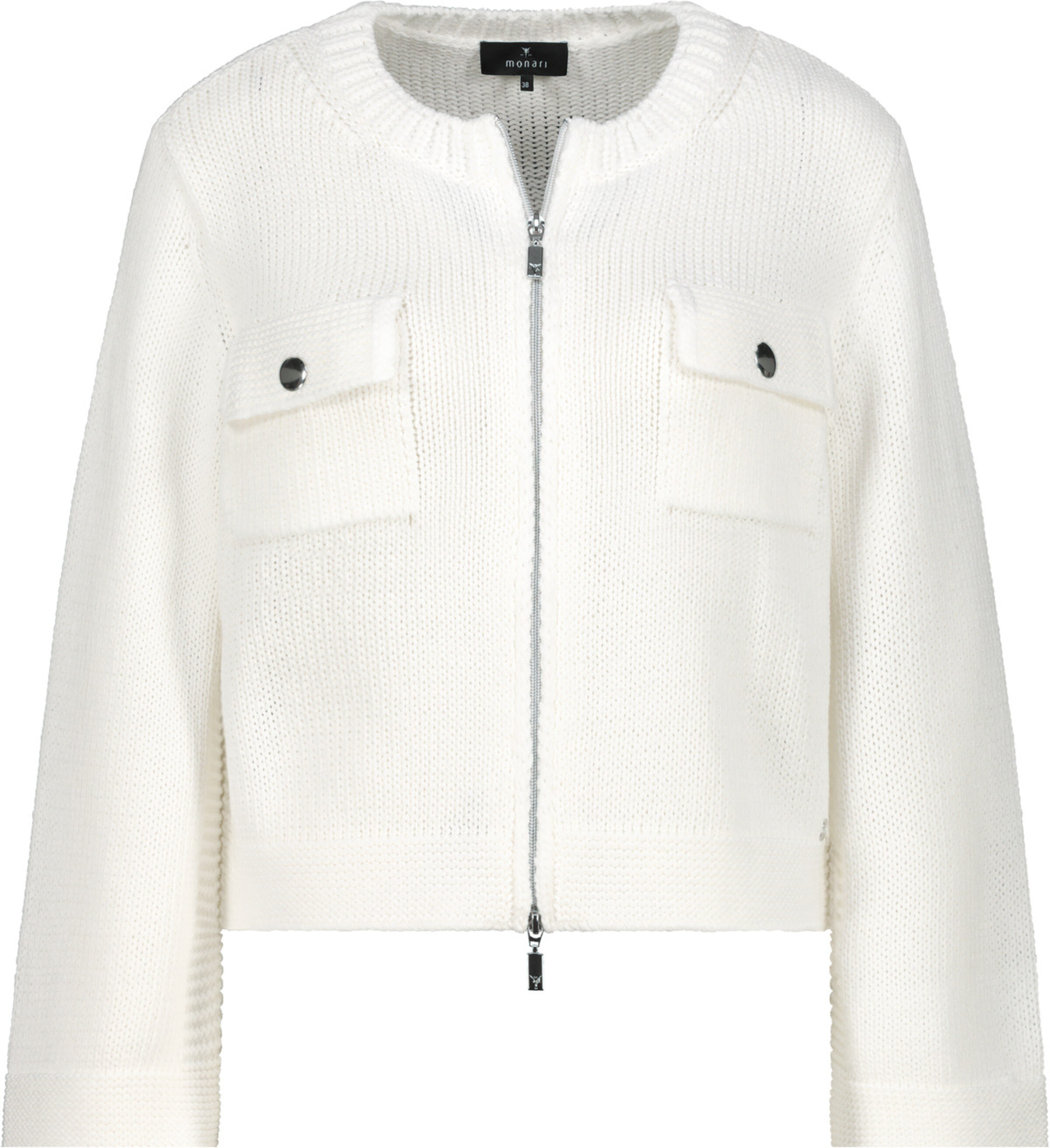 monari Knit Cardigan in White: front