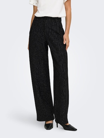 JDY - regular Pantalón plisado en negro