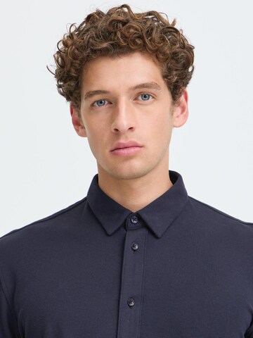 Casual Friday Slim fit Button Up Shirt 'CF Arthur' in Blue