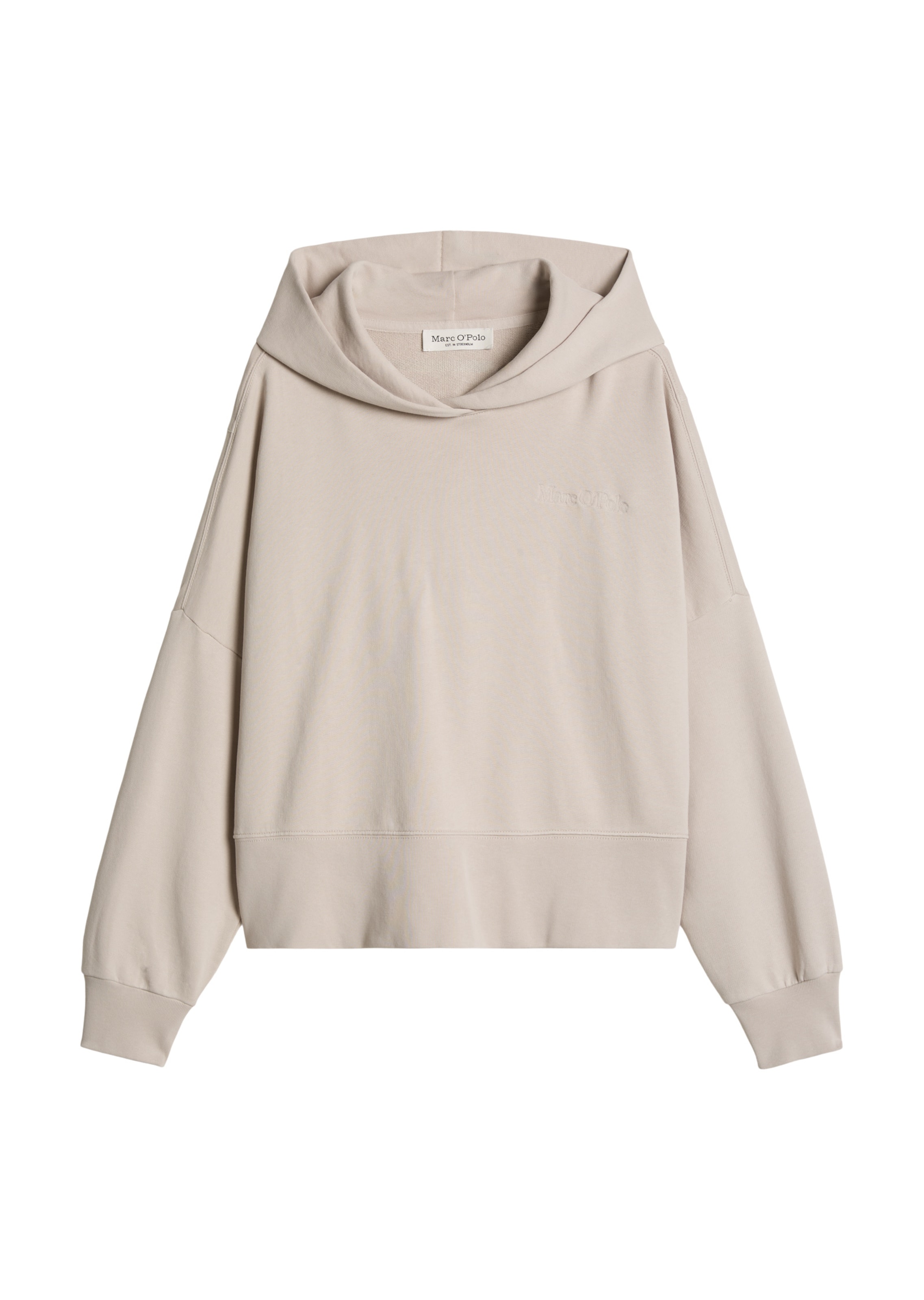 Marc O'Polo Hoodie in Beige: Vorderseite