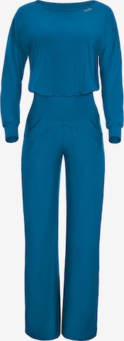 Tuta jumpsuit ' JS101LSC ' di Winshape in blu: frontale