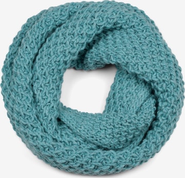 styleBREAKER Schlauchschal 'Grobstrick Loop Schal mit Woll-Anteil' in Blau: Vorderseite
