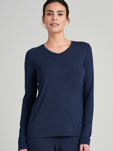 SCHIESSER Slaapshirt ' Mix+Relax ' in Blauw: voorkant