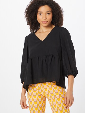 modström Blouse 'Asha' in Zwart: voorkant