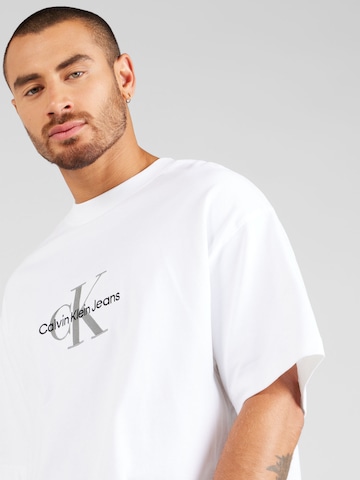 Calvin Klein Jeans T-shirt 'Archival' i vit