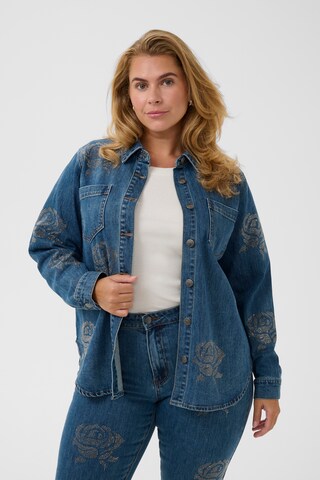 KAFFE CURVE - Blusa 'KCastelia' en azul: frente