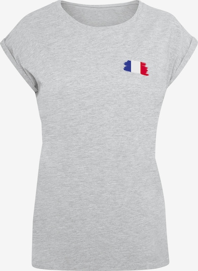 F4NT4STIC Shirt 'France Frankreich Flagge Fahne' in de kleur Grijs, Productweergave