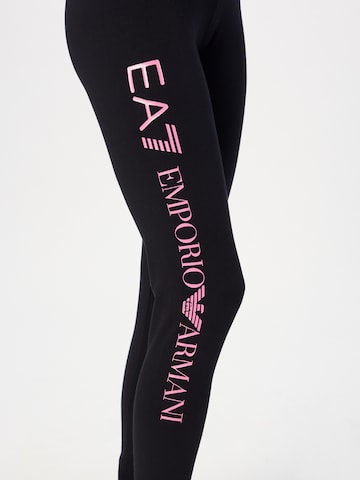 EA7 Emporio Armani Skinny Legíny – černá