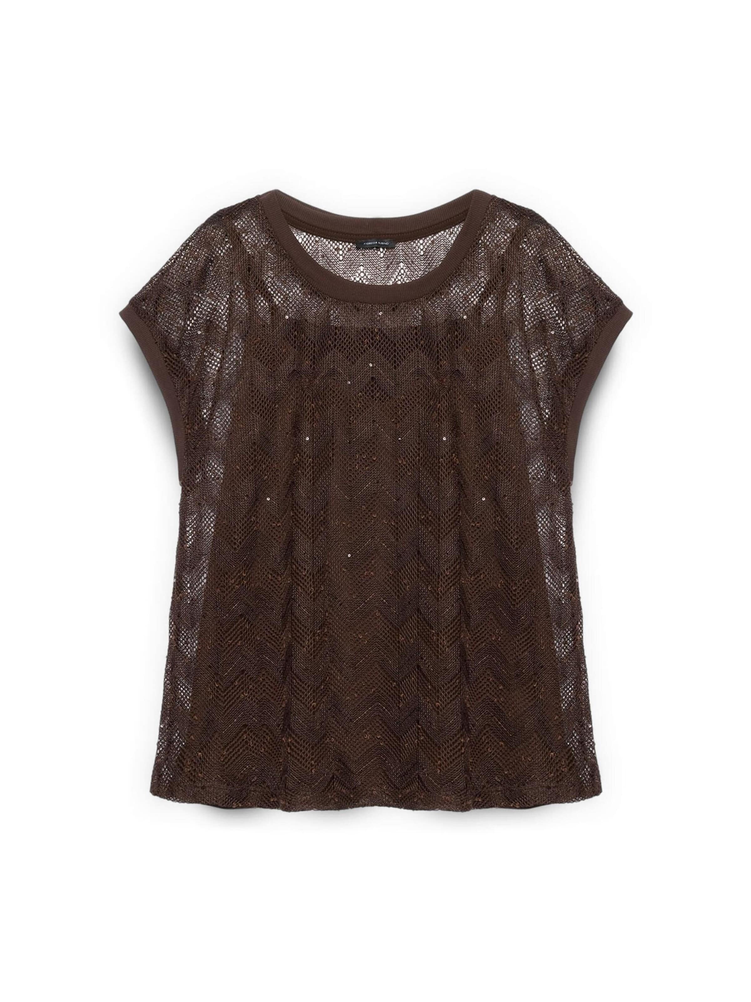 Fiorella Rubino - Camiseta en marrón: frente