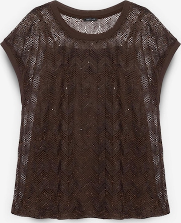 Fiorella Rubino - Camiseta en marrón: frente