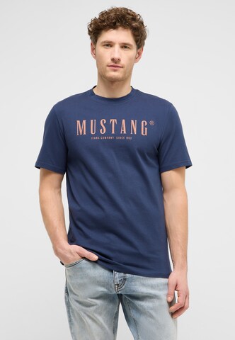 MUSTANG T-Shirt  'Austin ' in Blau: Vorderseite