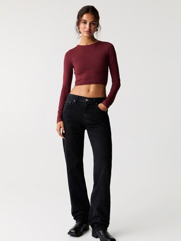 Pull&Bear Majica | rdeča barva