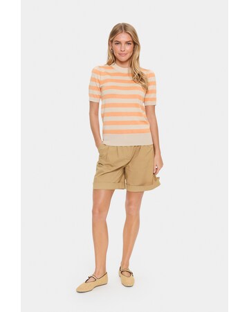 SAINT TROPEZ - Jersey 'Mila' en beige