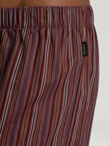 Hanro Boxershorts ' Fancy Woven ' in Braun