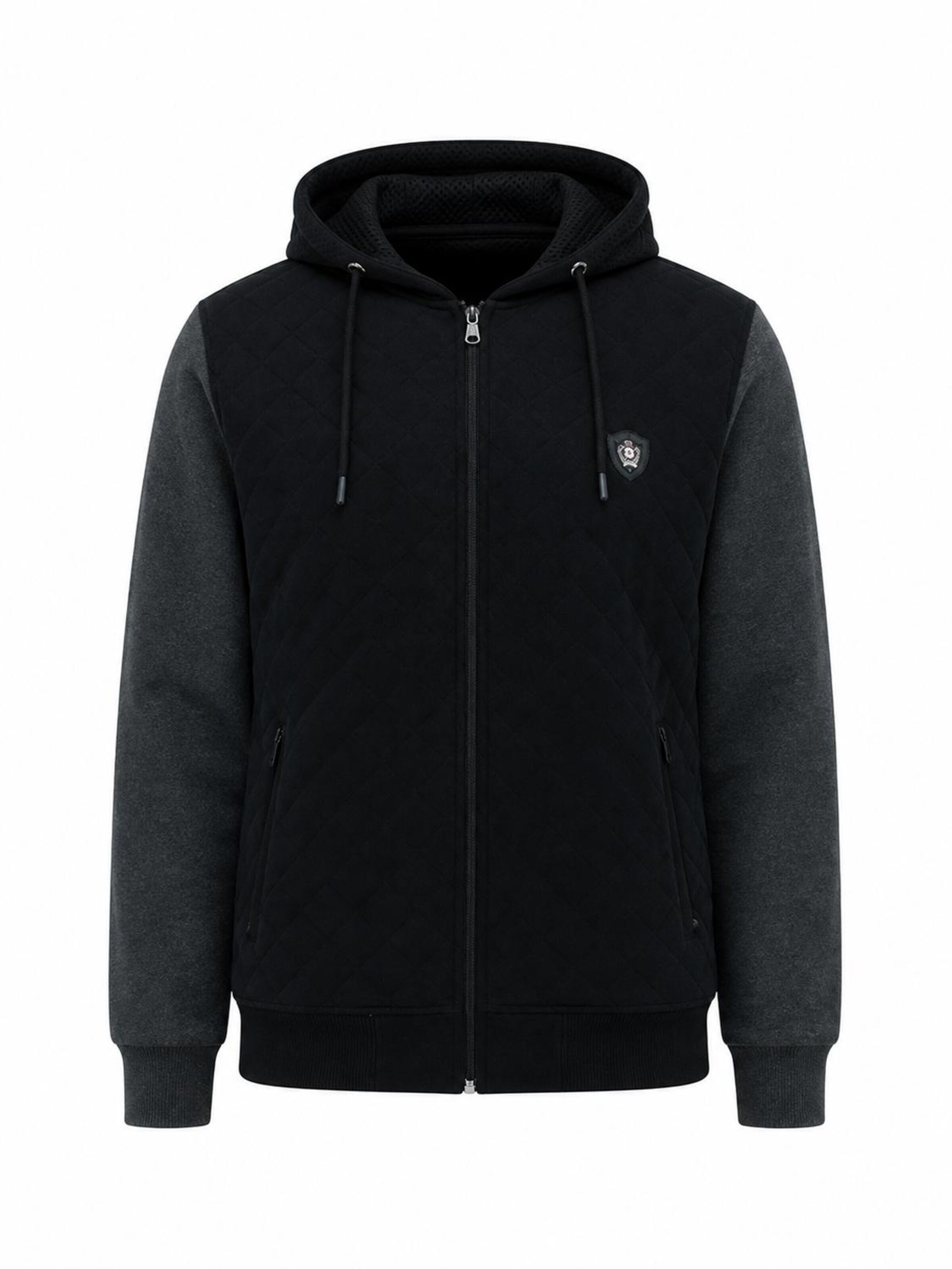 SCR. Winter Jacket 'ADAY' in Black: front
