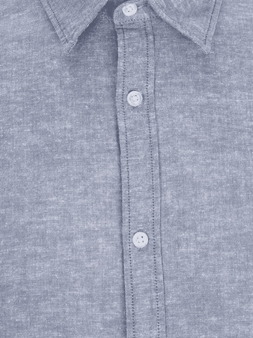 Jack & Jones Plus Slim fit Button Up Shirt in Blue