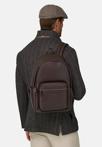Boggi Milano Backpack in Brown: front