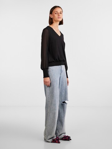 PIECES Bluse 'STEPHANIE' in Schwarz