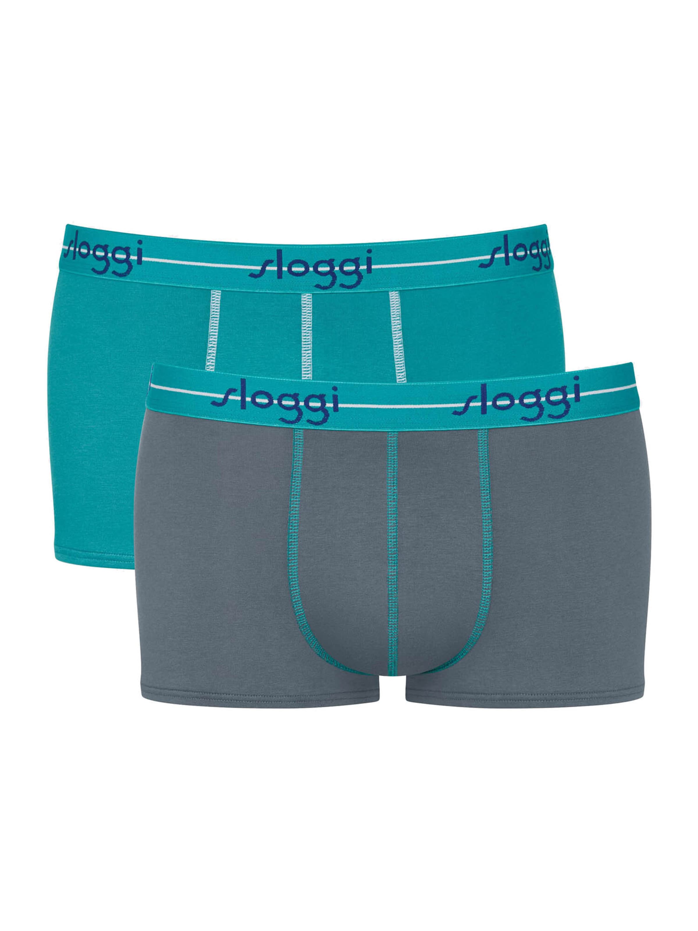 SLOGGI Boxer shorts ' Blue Start ' in Turquoise / Anthracite, Item view