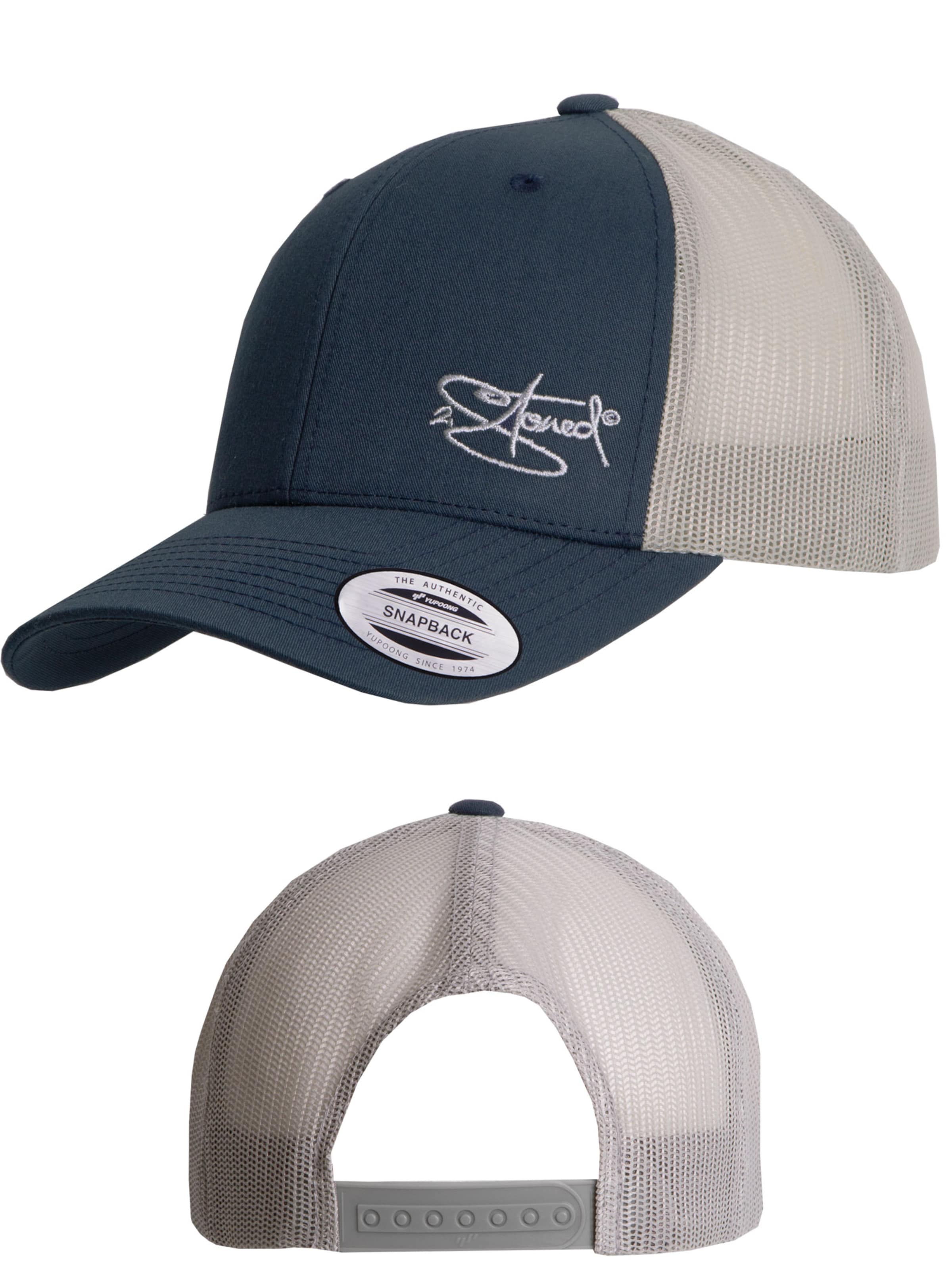 2Stoned Cap 'Flexfit Trucker Retro 2-Tone' in Blue