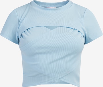 MYMO Top in Blue: front