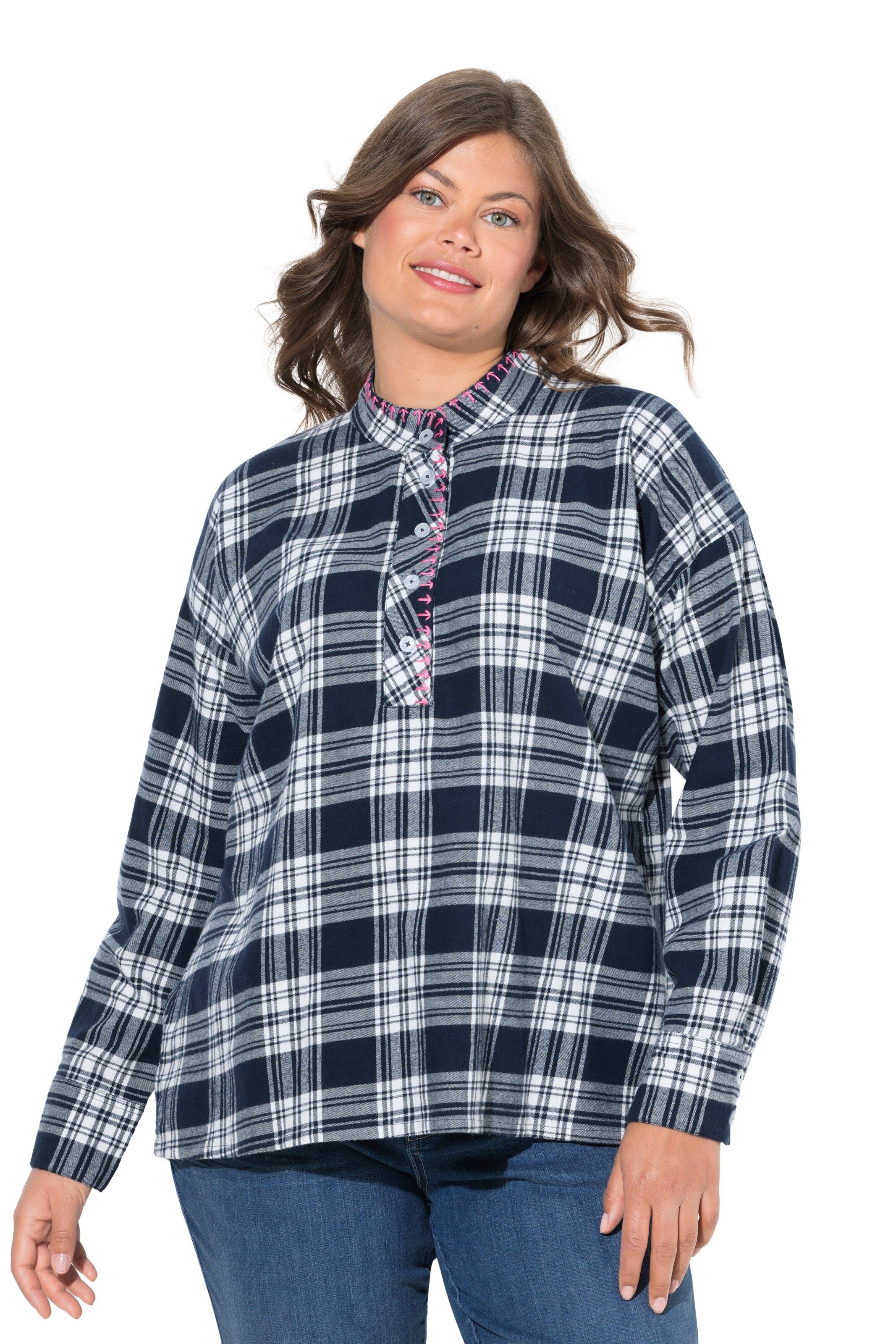 LAURASØN Bluse in Blau: Vorderseite