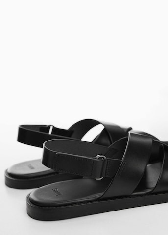 MANGO MAN Sandals 'Romana' in Black