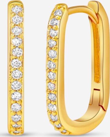 Pure Schmuck Ohrringe 'U-förmige' in Gold: Vorderseite