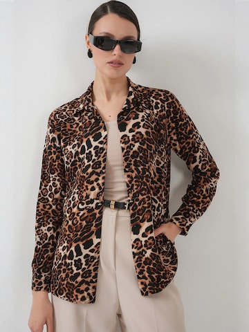 Bigdart Blouse in Brown: front