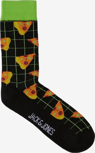 JACK & JONES Calcetines 'JUNKS' en kiwi / naranja / negro, Vista del producto