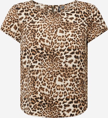 T-shirt 'SAKI' Vero Moda Curve en beige : devant