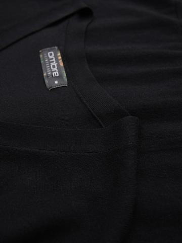 Ombre Knit cardigan in Black