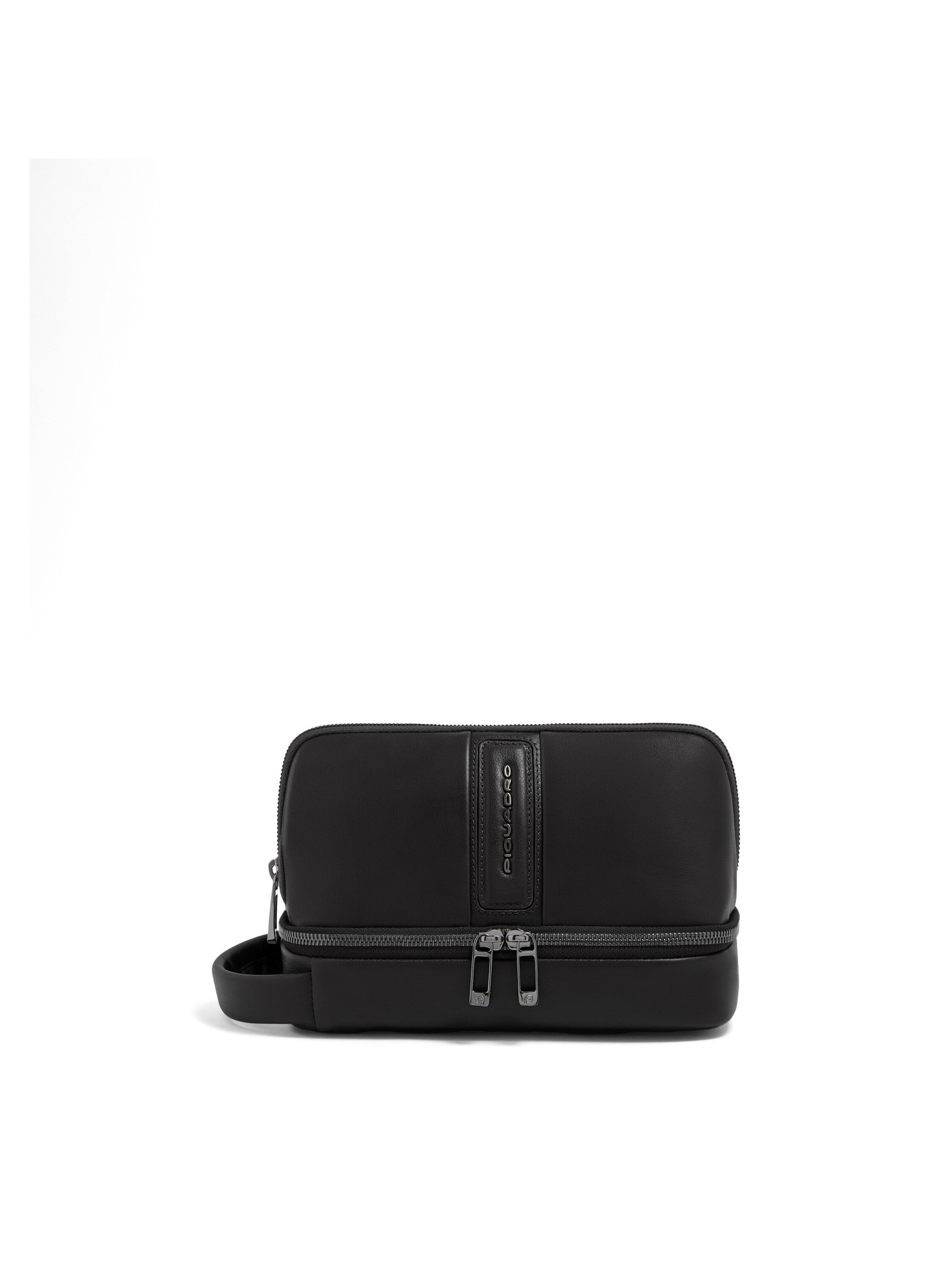 Piquadro Kulturtasche‌‌ in Schwarz: Vorderseite