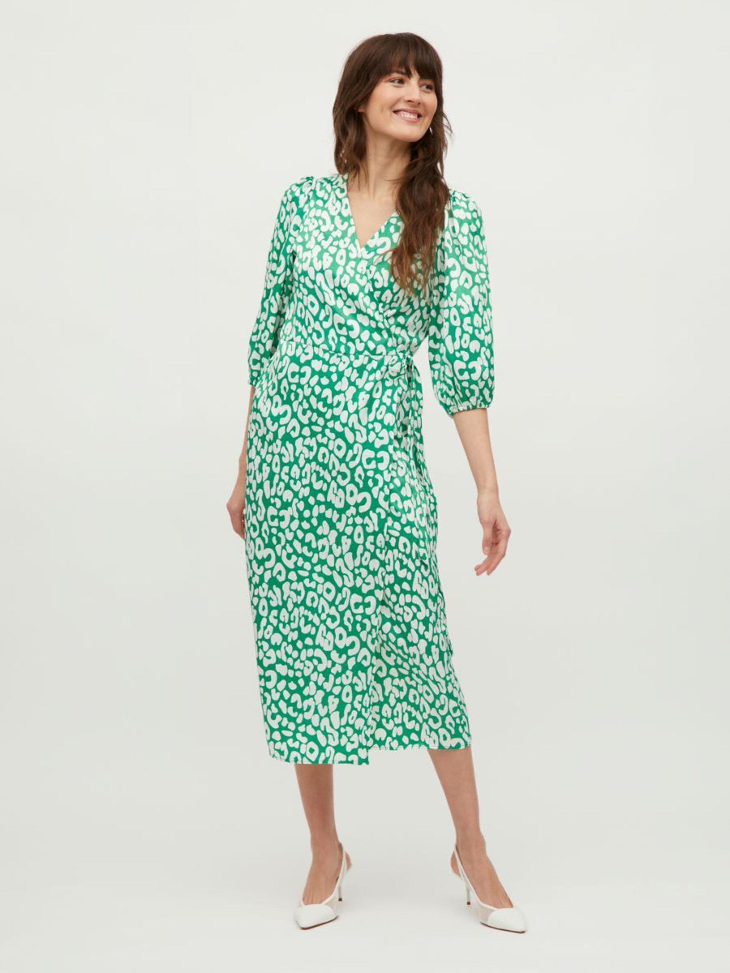 Frauen Große Größen VILA Kleid in Grün - IV51653 Frauen Große Größen VILA Kleid in Grün - IV51653