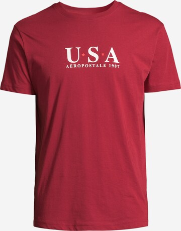 AÉROPOSTALE Shirt in Red: front