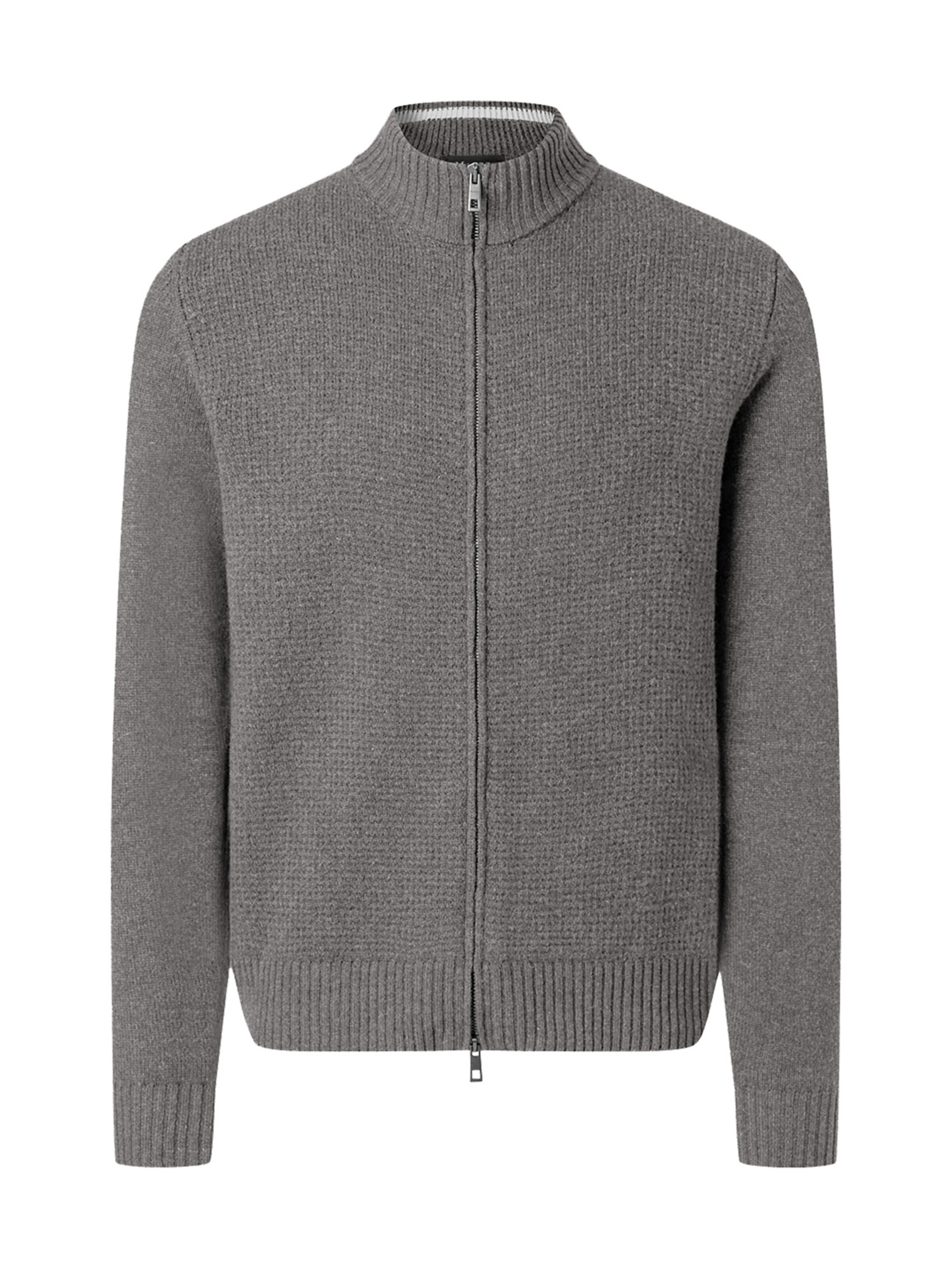 Vestes en maille MAERZ Muenchen en gris : devant