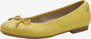 Ballerines Tamaris en jaune : devant